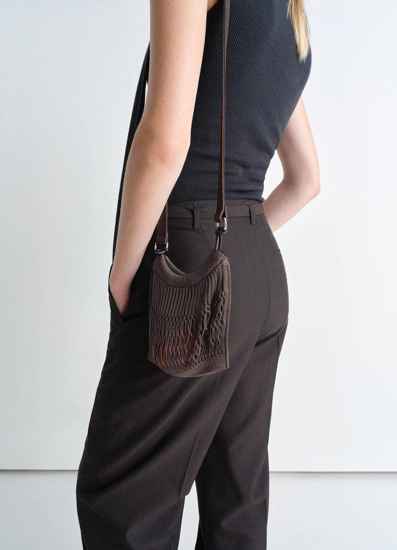 Christophe Lemaire SAC FILET FILT BANDOULIÈRE PETIT MODÈLE