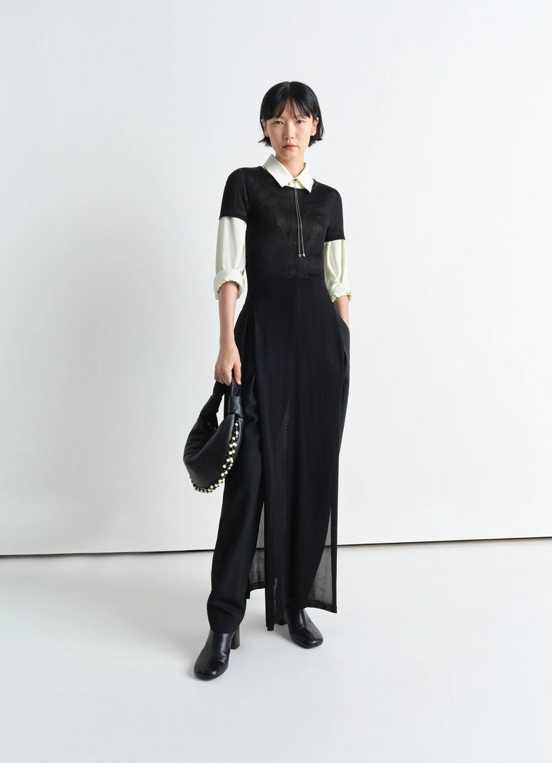 Christophe Lemaire SAC FORTUNE CROISSANT MINI MODÈLE À PERLES