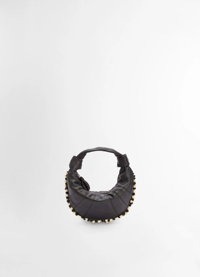 christophe lemaire SAC FORTUNE CROISSANT MINI MODÈLE À PERLES
