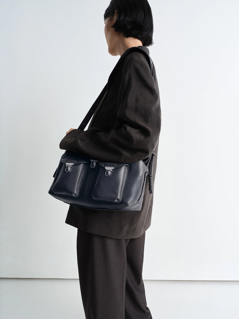 Christophe Lemaire SAC GEAR MOYEN MODÈLE À SERPENT TRESSÉ