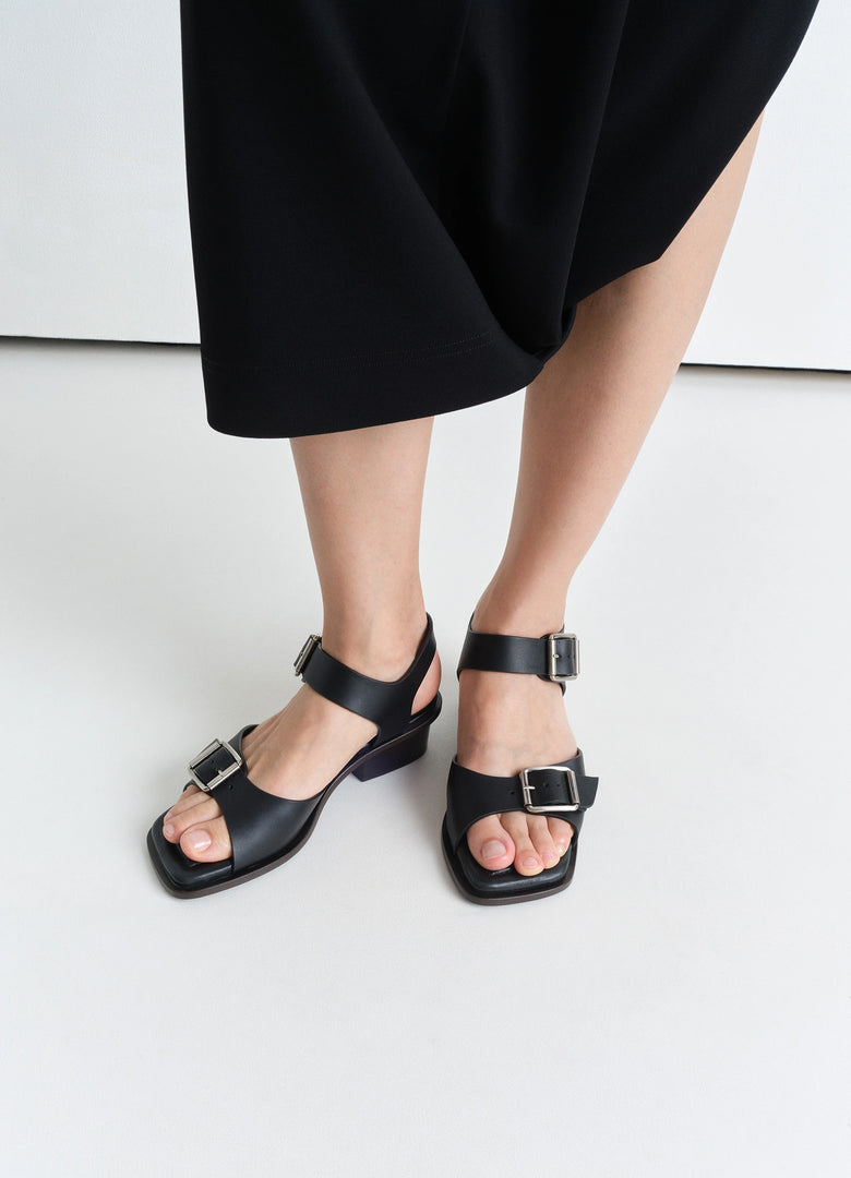 Christophe Lemaire SANDALES AVEC BRIDES ET TALONS CARRÉS DE 35MM