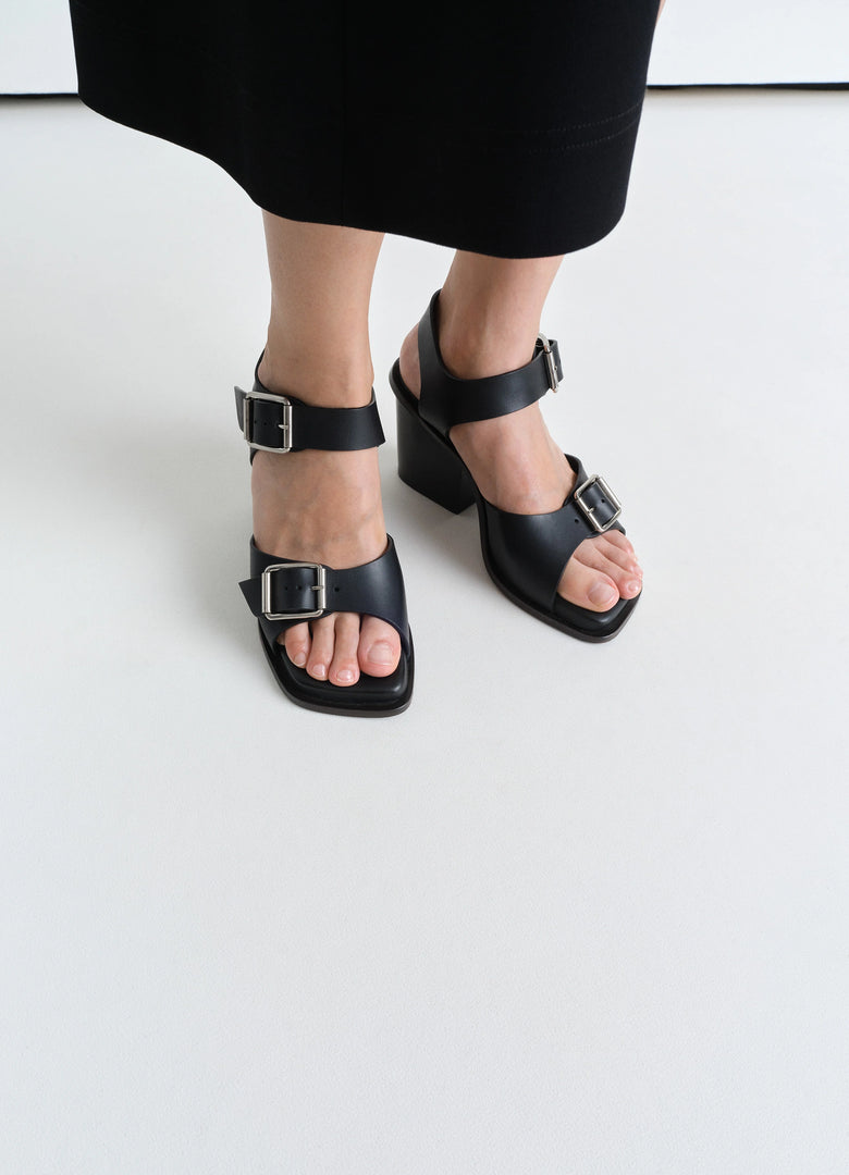Christophe Lemaire SANDALES AVEC BRIDES ET TALONS CARRÉS DE 80MM