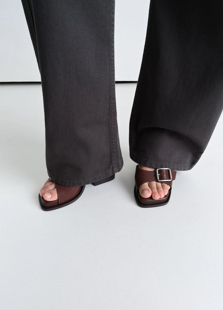 Christophe Lemaire SANDALES AVEC BRIDES ET TALONS CARRÉS DE 80MM