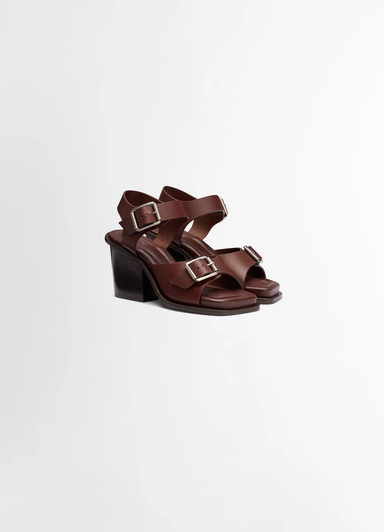 Christophe Lemaire SANDALES AVEC BRIDES ET TALONS CARRÉS DE 80MM