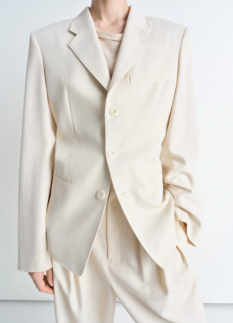 Christophe Lemaire VESTE TAILLEUR AJUSTÉE À SIMPLE BOUTONNAGE