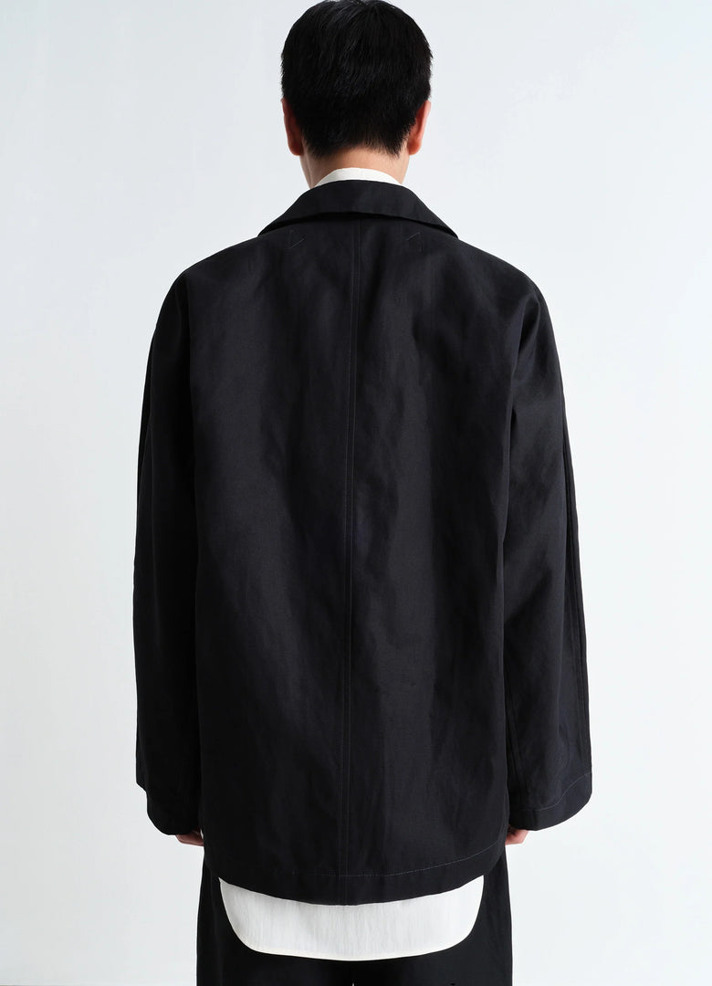 Christophe Lemaire VESTE WORKWEAR BOXY À SIMPLE BOUTONNAGE