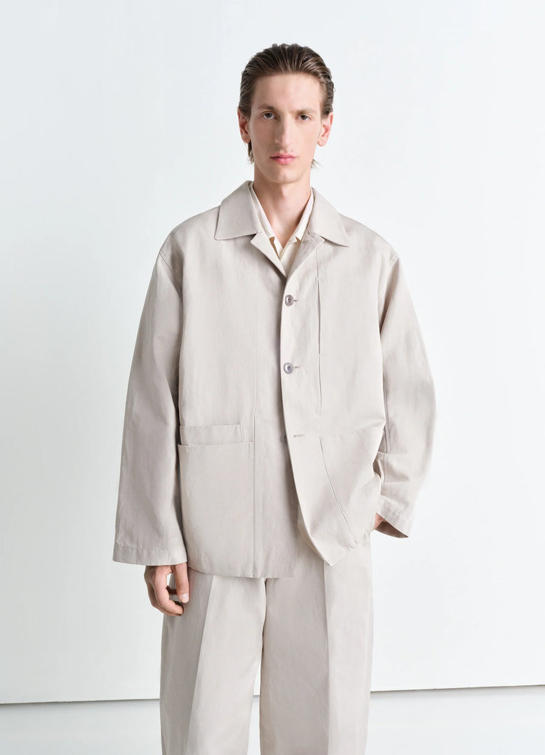 christophe lemaire VESTE WORKWEAR BOXY À SIMPLE BOUTONNAGE