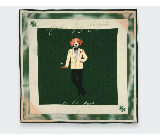 Cinabre Bandana Coton Et Soie Monsieur Spicy Margarita