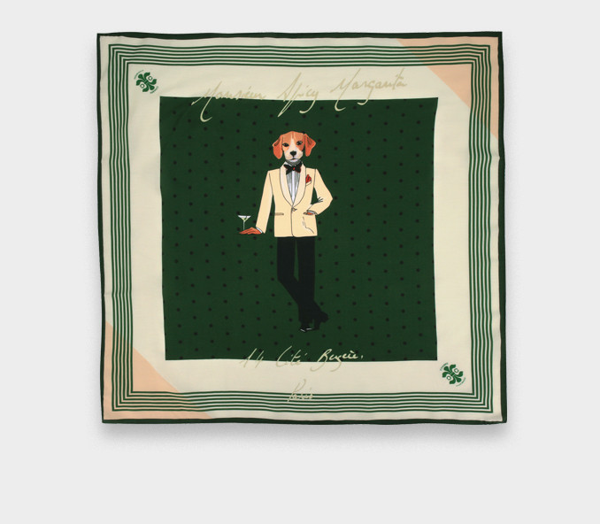 Cinabre Bandana Coton Et Soie Monsieur Spicy Margarita