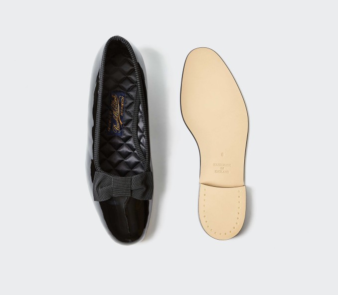 Cinabre Chaussons De Smoking Vernis - Modèle Opéra Pump