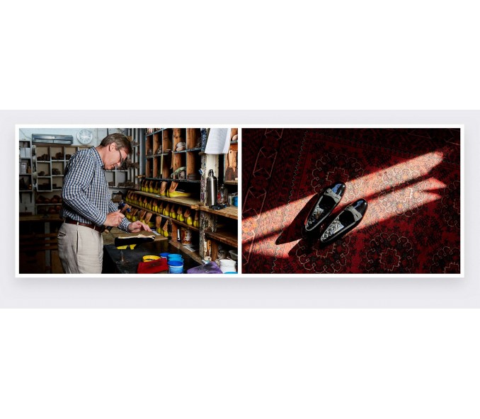 Cinabre Chaussons De Smoking Vernis - Modèle Opéra Pump