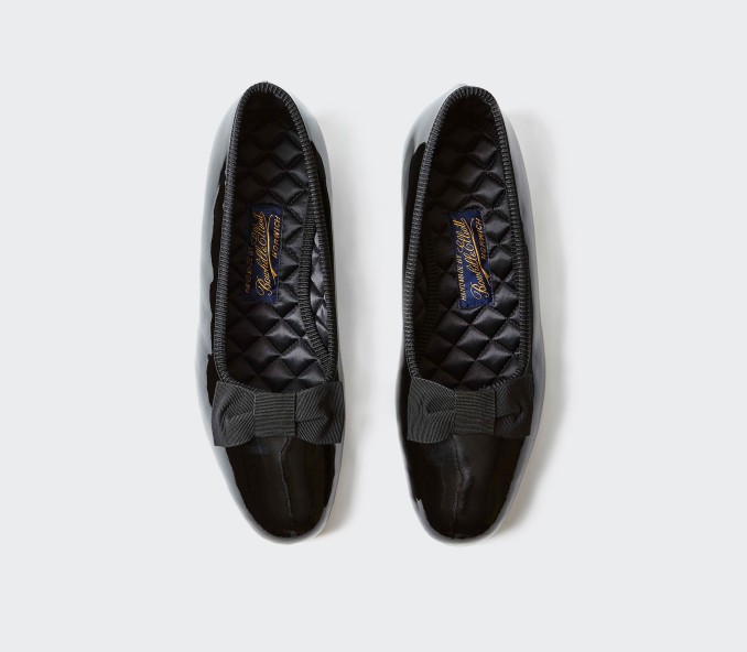 cinabre Chaussons de Smoking Vernis - Modèle Opéra Pump