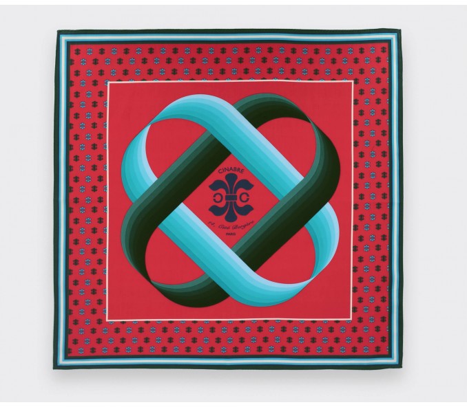 Cinabre Bandana Coton Cité Bergère Corail