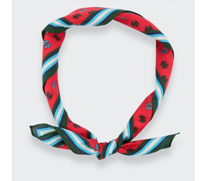 Cinabre Bandana Coton Cité Bergère Corail