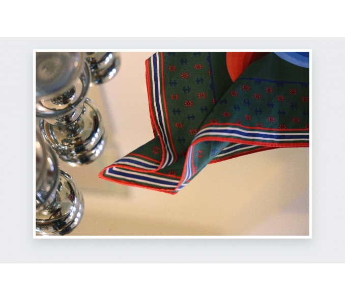 Cinabre Bandana Coton Cité Bergère Kaki