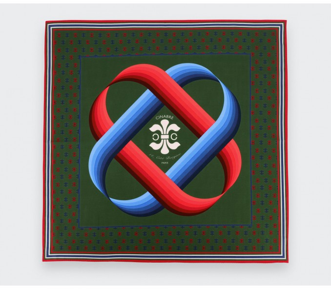 Cinabre Bandana Coton Cité Bergère Kaki