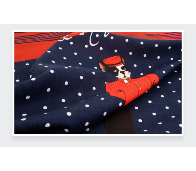 Cinabre Bandana Coton Et Soie Le Majordog