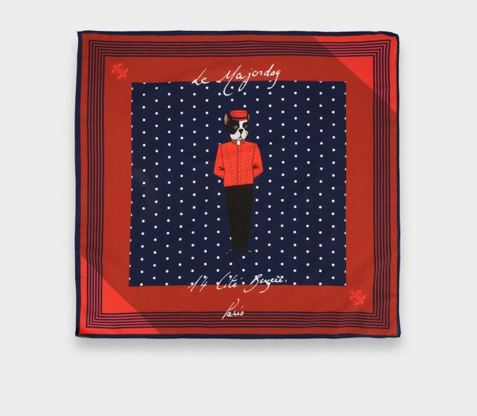 Cinabre Bandana Coton Et Soie Le Majordog