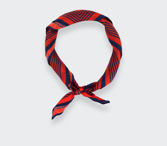 cinabre Bandana Coton et Soie Le Majordog