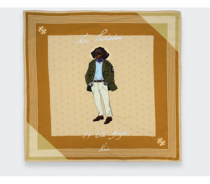 Cinabre Bandana Coton Et Soie Le Parisien