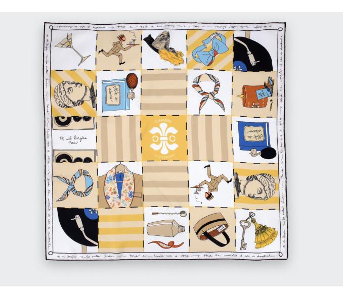 Cinabre Bandana Soie 55 Suite Cinabre Crème