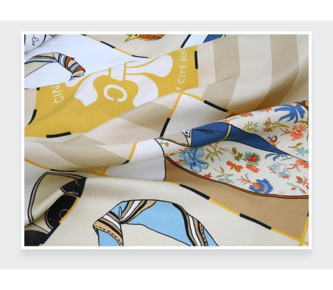 Cinabre Bandana Soie 55 Suite Cinabre Crème