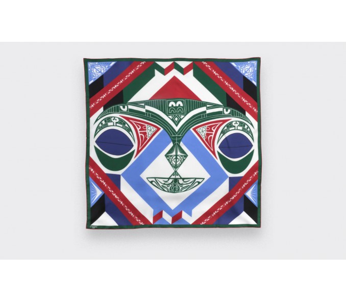 Cinabre Bandana Soie Rouge - Les Marquises Tikiti