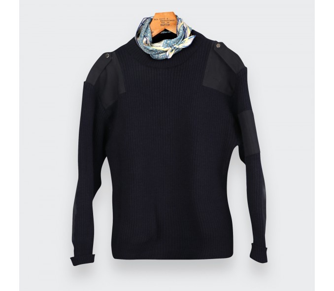 Cinabre Bandana Soie Spationaute Bleu Gris