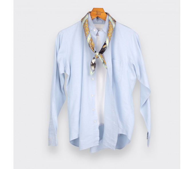 Cinabre Bandana Soie Spationaute Moutarde