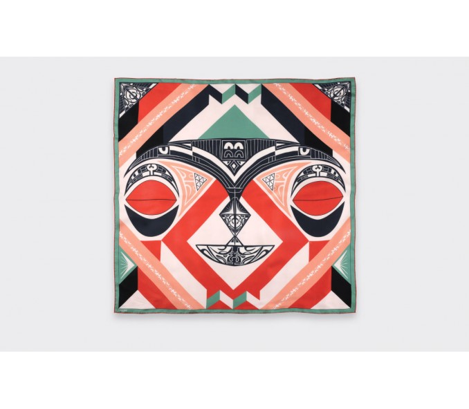 Cinabre Bandana Soie Vert - Les Marquises Tikiti