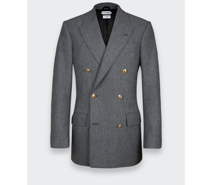 Cinabre Blazer Du Jour Flanelle Grise N°1