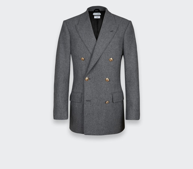 cinabre Blazer du Jour Flanelle Grise N°1