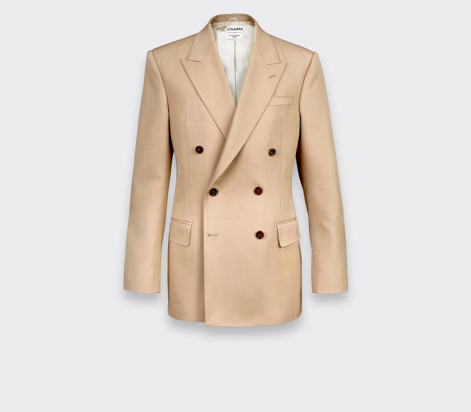 cinabre Blazer du Jour Gabardine Beige N°1