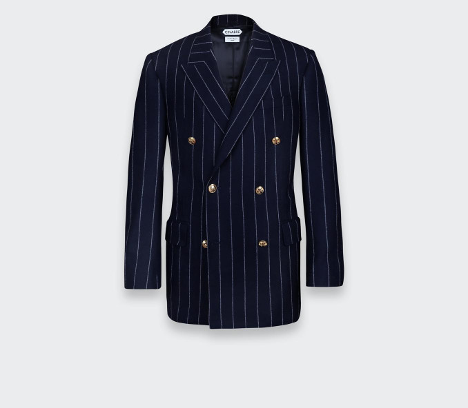 cinabre Blazer du Jour Rayure Craie N°1