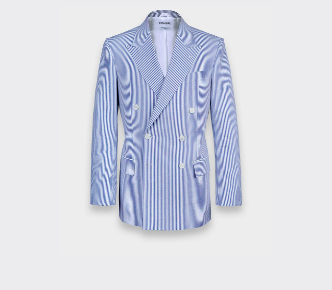 cinabre Blazer du Jour Seersucker N°1