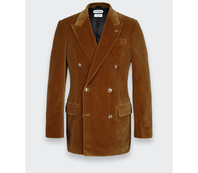 Cinabre Blazer Du Soir Velours Camel N°1