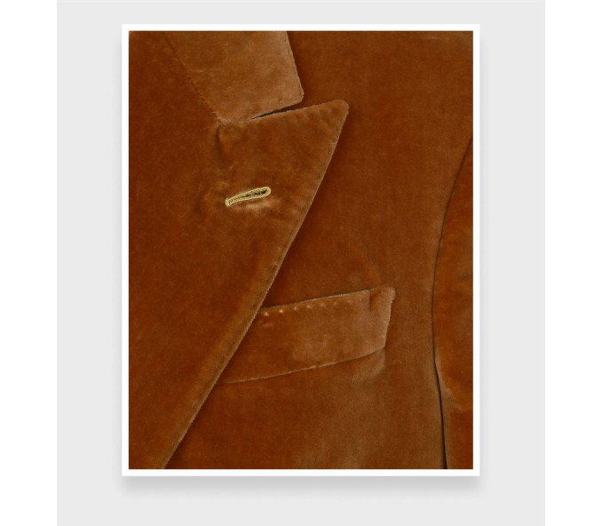 Cinabre Blazer Du Soir Velours Camel N°1