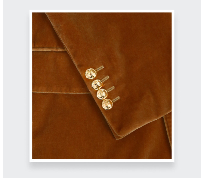 Cinabre Blazer Du Soir Velours Camel N°1