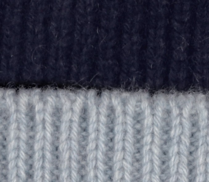 Cinabre Bonnet Cachemire Recyclé Marine Bleu