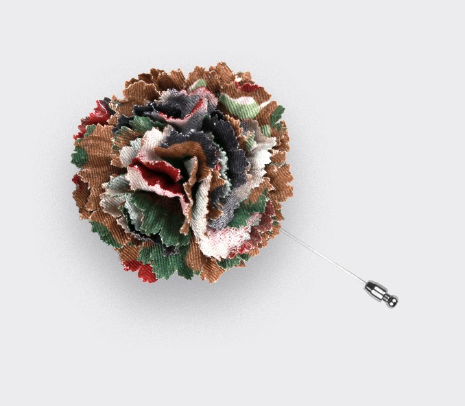 cinabre Boutonnière Camo Suisse