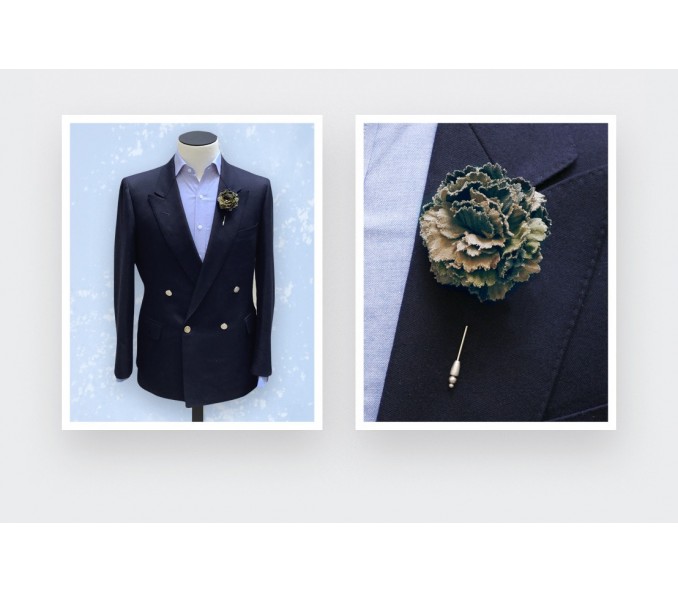 Cinabre Boutonnière Camouflage