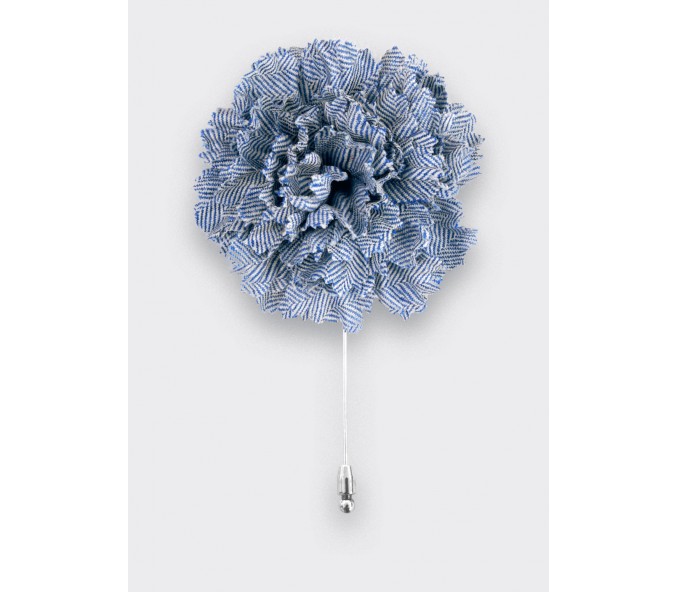 Cinabre Boutonnière Chevron Ciel