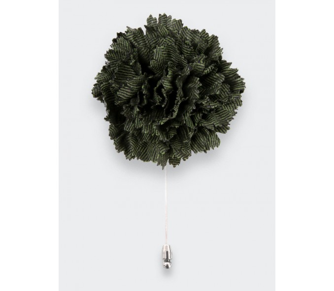 Cinabre Boutonnière Chevron Kaki