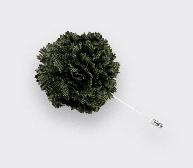 cinabre Boutonnière Chevron Kaki