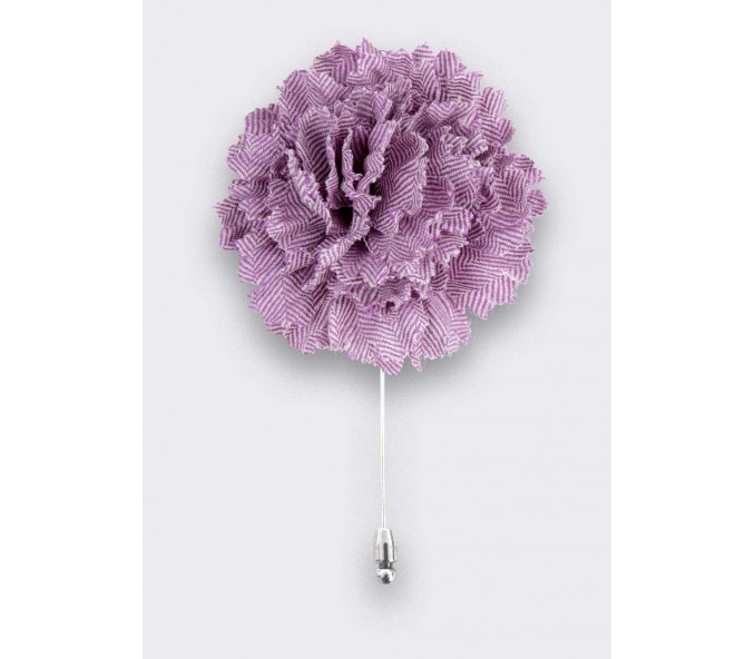 Cinabre Boutonnière Chevron Mauve