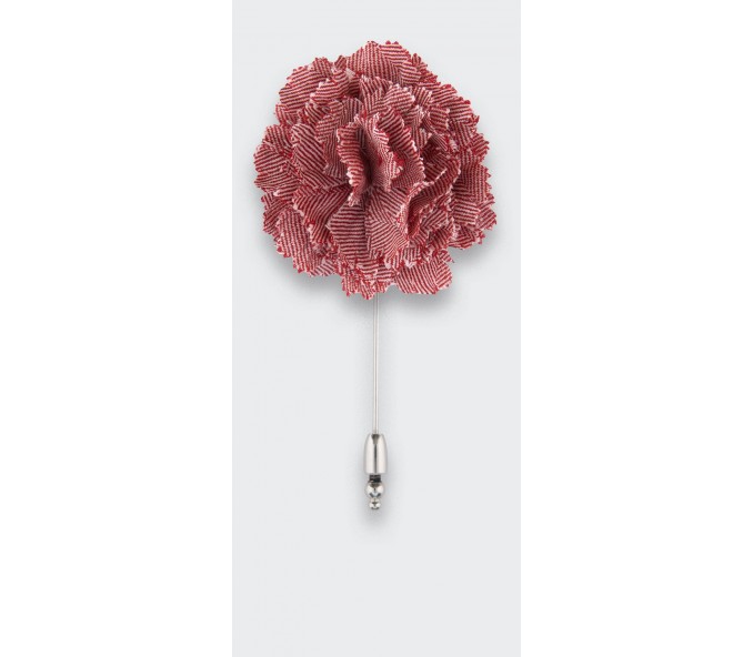 Cinabre Boutonnière Chevron Rouge