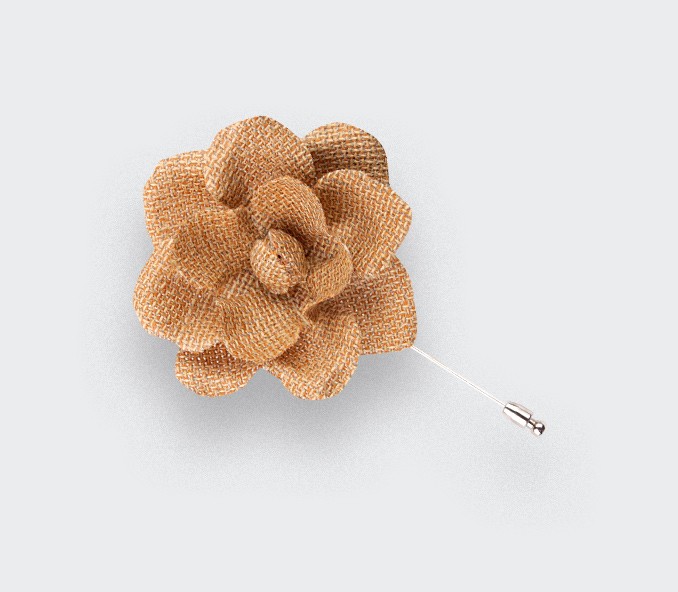 cinabre Boutonnière Gardenia Maille Moutarde