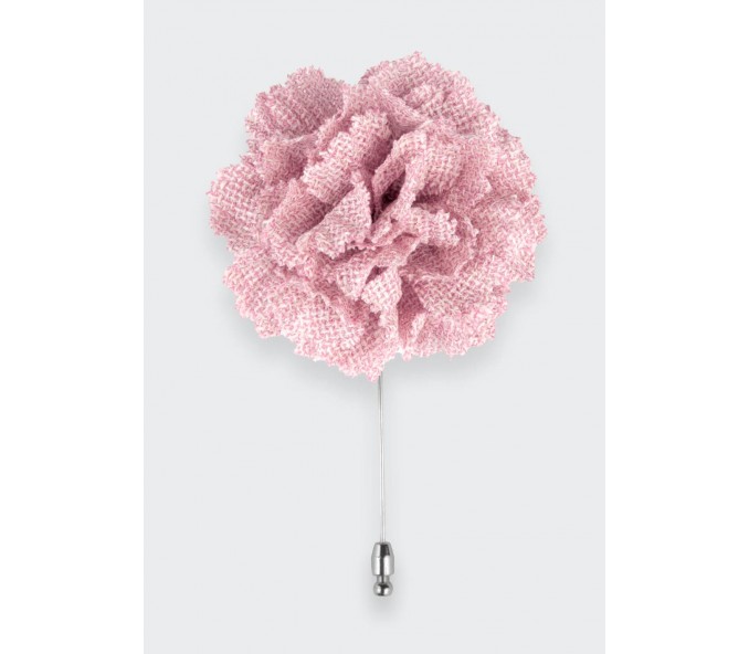 Cinabre Boutonnière Maille Rose Poudré