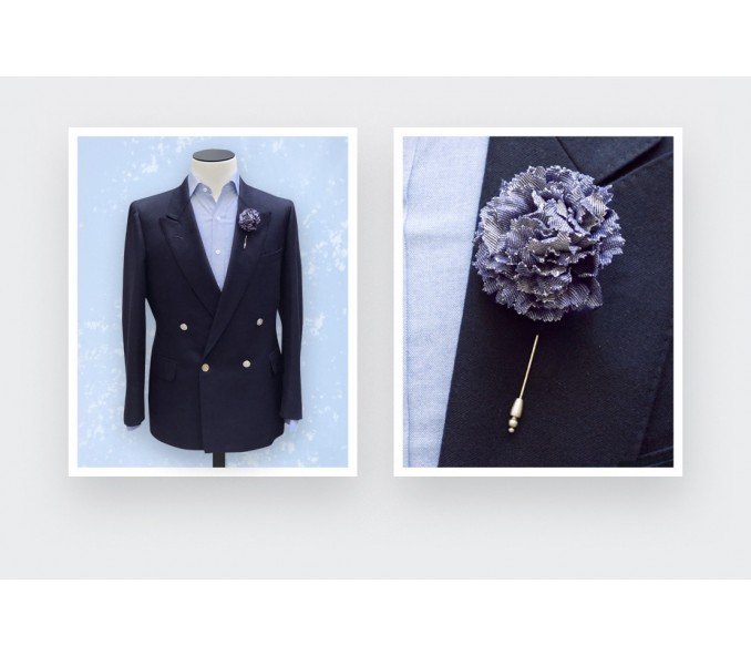 Cinabre Boutonnière Marine Marchande