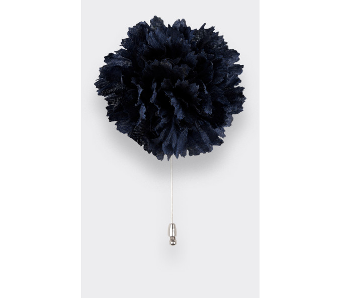 Cinabre Boutonnière Soie Marine